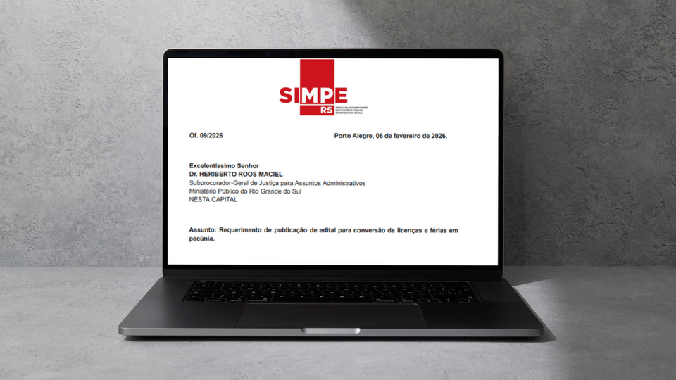 SIMPE-RS requer conversão imediata de 30 dias de licenças e férias em pecúnia